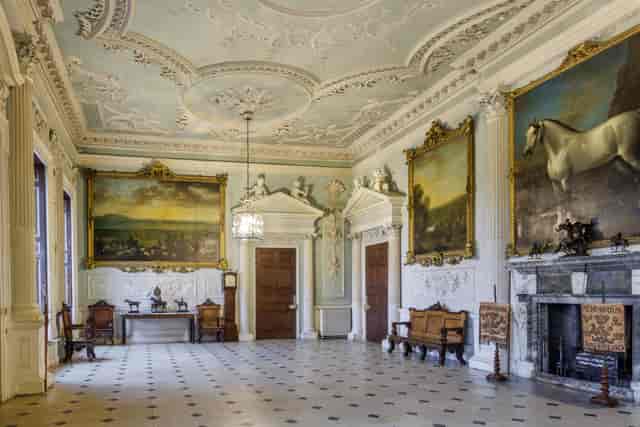 Historic North Hall at Badminton Estate for luxury gala dinners and corporate events.