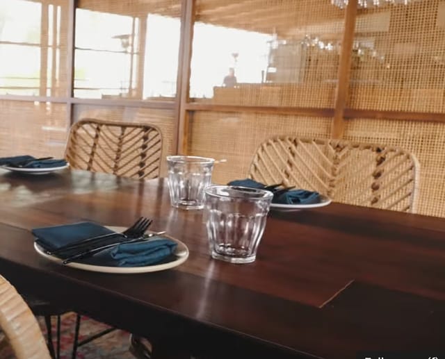 Private Ocean Room at Élephante: rustic-chic dining setup for upscale corporate offsite dinners.