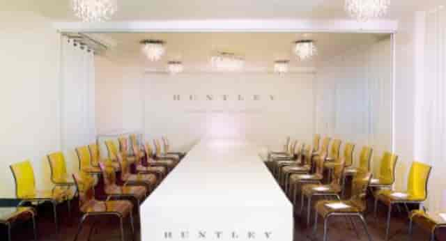 Crystal One boardroom at The Huntley Hotel, elegant corporate event space and product launch venue.