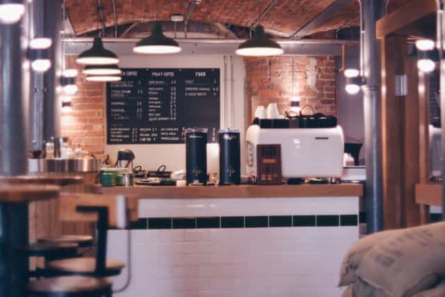 Industrial-chic Manchester cafe for small corporate events and high-end coffee service.