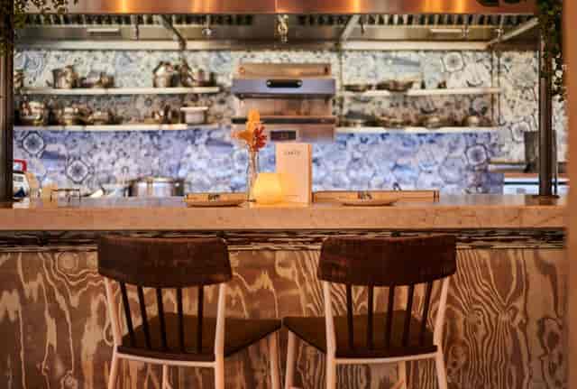 Chef-counter at Bar in Canto for intimate VIP dining and exclusive private event hosting.