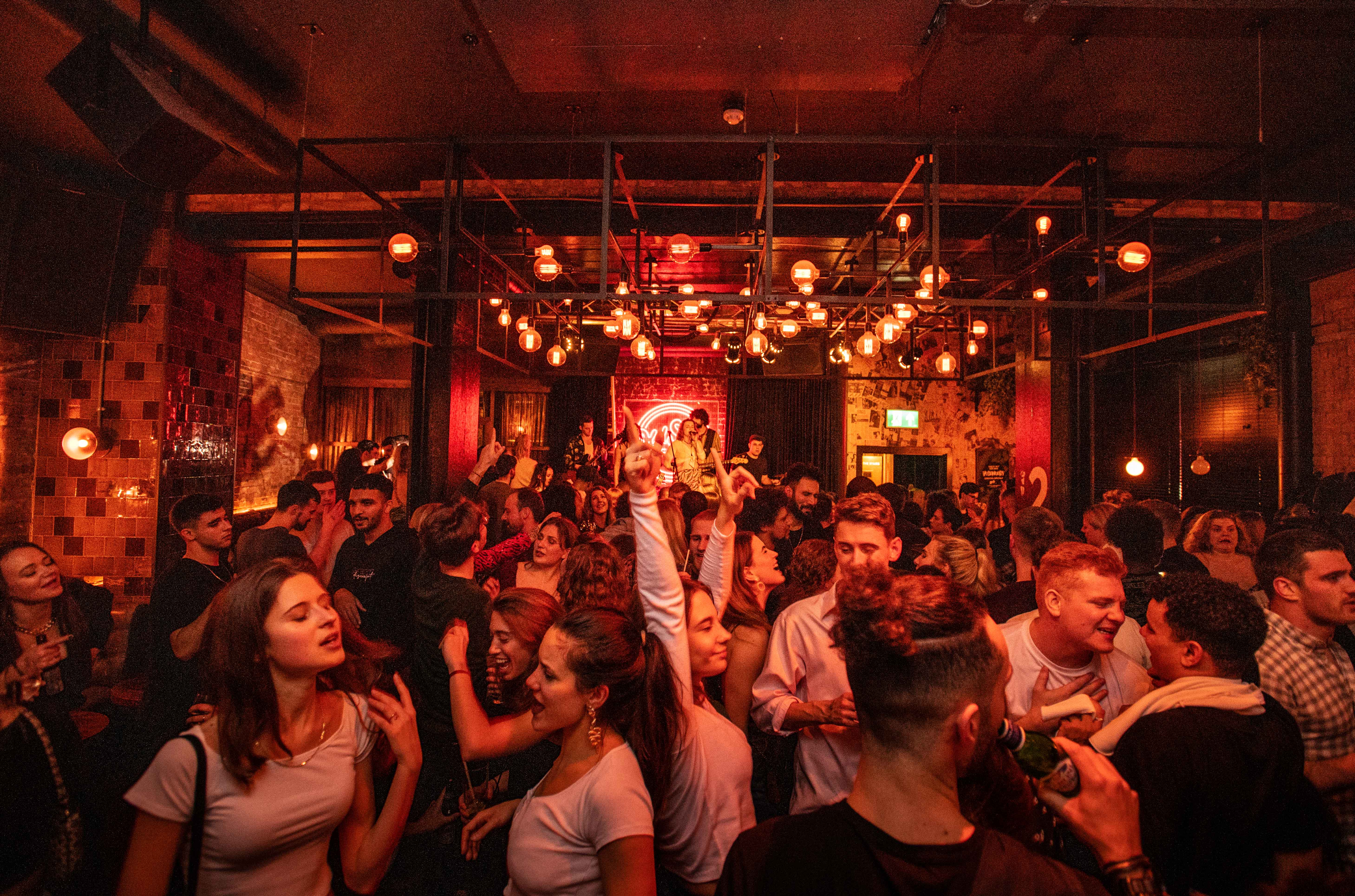 Vibrant nightlife at Old Street Records, perfect for networking events and social gatherings.
