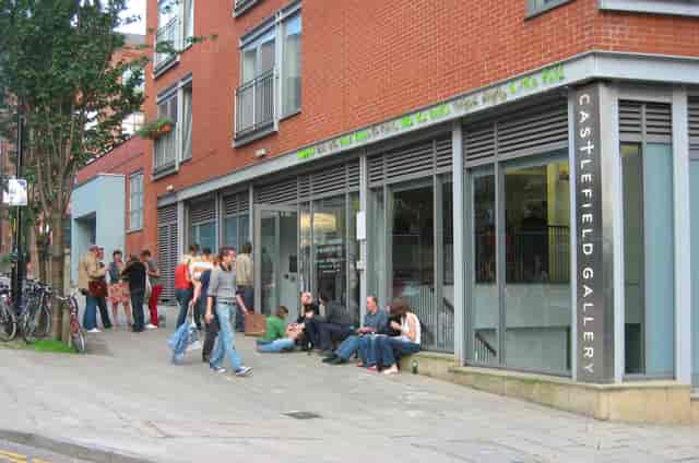 Vibrant Castlefield Gallery with modern architecture, perfect for art events and exhibitions.