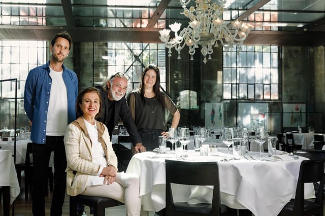 Upscale LaSalle restaurant with industrial decor, ideal for corporate events and social hosting.
