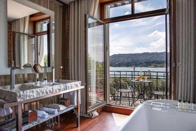 Premier Terrace Room at La Réserve Eden au Lac Zurich for luxury corporate retreats and events.