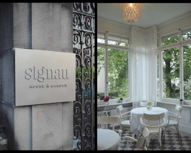 Chef's Table sunroom at Signau House Zürich, perfect for upscale private luncheons and board meetings.
