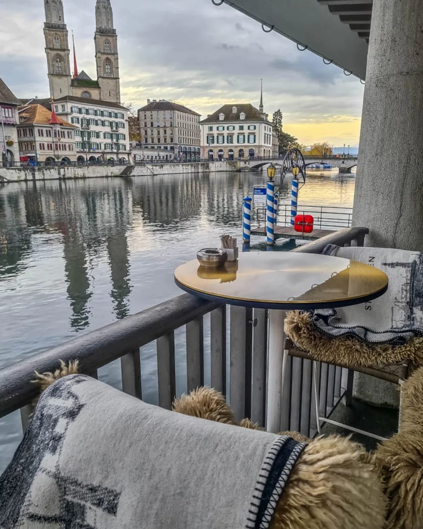 Barchetta Lounge riverside seating for networking and corporate events.