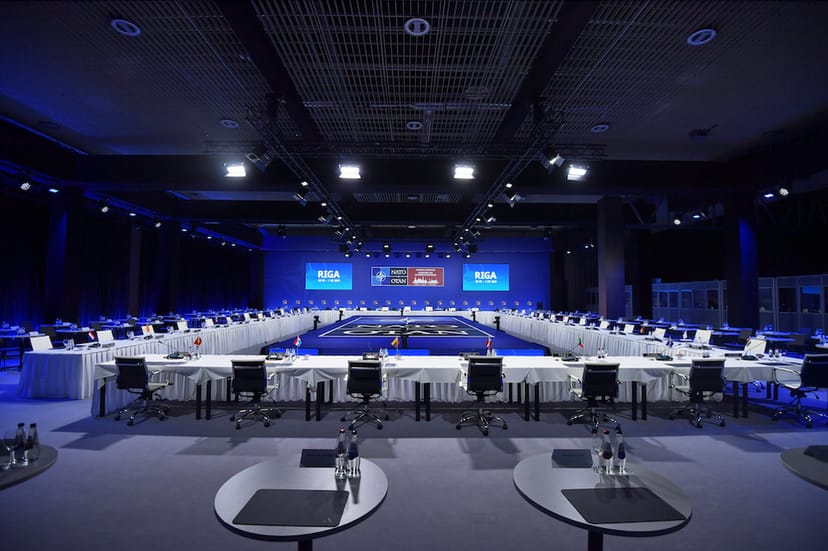 U-shaped executive boardroom at Atta Centre for high-stakes corporate summit and diplomatic events.