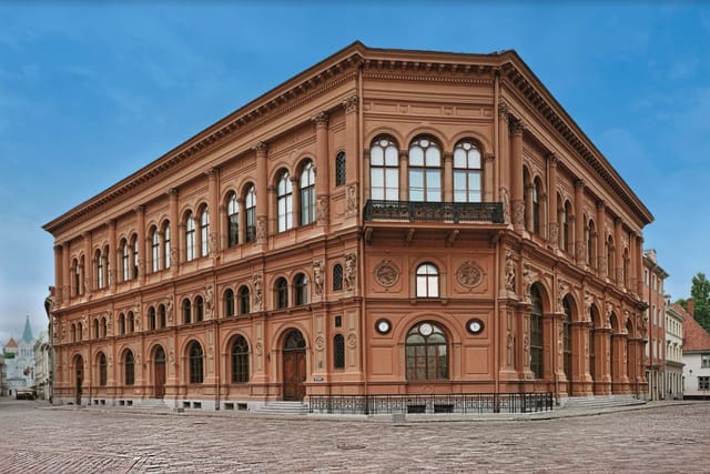 Art Museum Riga Bourse atrium, historic architecture for luxury galas and corporate events.