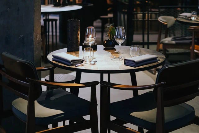 Max Cekot Kitchen interior, elegant dining setup for VIP corporate event and exclusive client dinner.