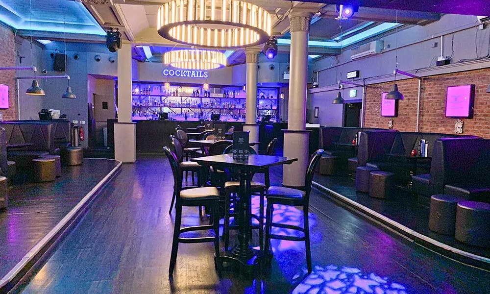 Stylish Sway restaurant event space with modern decor for cocktail receptions.