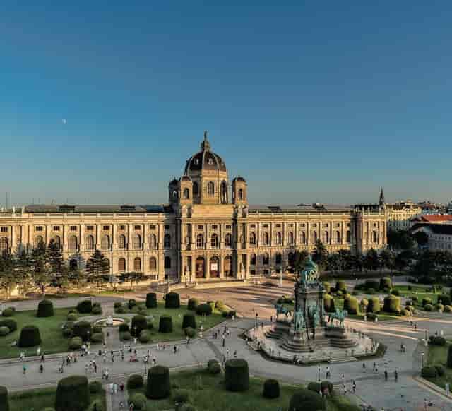 Kunsthistorisches Museum architecture for prestigious evening gala and sophisticated event venue.