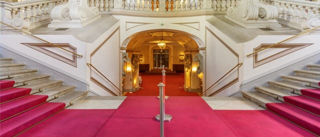 Kronprinz Rudolf Saal with red carpet for upscale gala and awards ceremony entrance.
