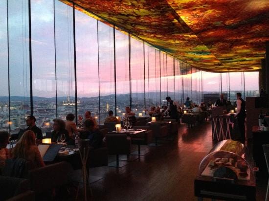 Das LOFT lounge at sunset: premium corporate hospitality and upscale incentive dinner venue.
