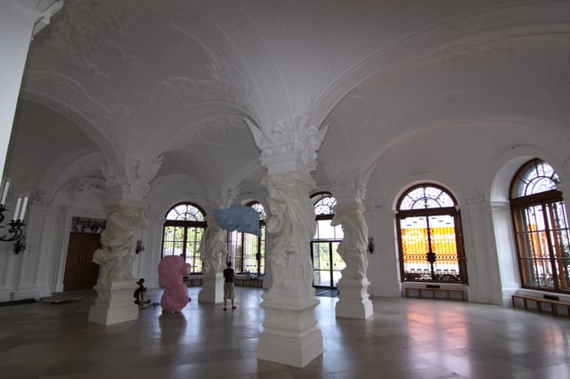 Sala Terrena at Belvedere: historic vaulted venue for gala or cocktail reception events.