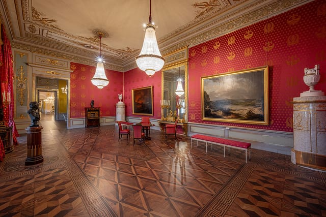 Ornate State Rooms at ALBERTINA Museum Vienna: historic venue for VIP receptions and private tours.
