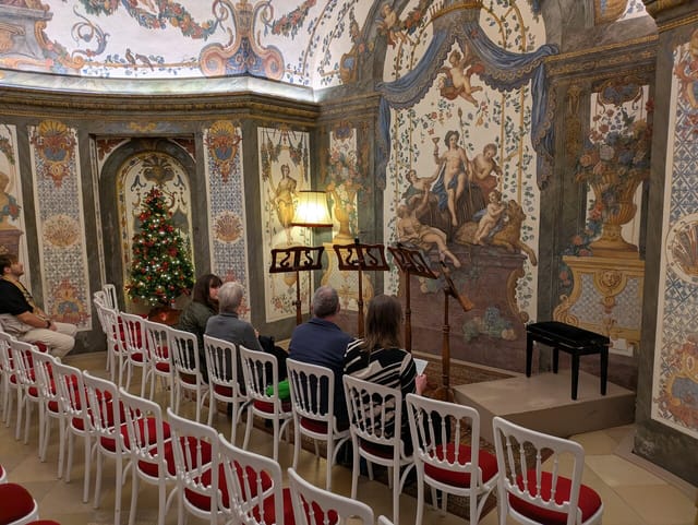 Ornate Mozarthaus Vienna concert hall, perfect for intimate recitals and boutique events.