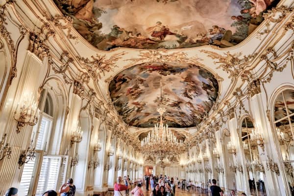Zeremoniensaal at Schloss Schönbrunn: Luxury gala event space with elegant gold-leaf decor.
