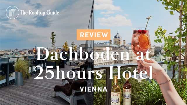 Rooftop bar at 25hours Hotel Vienna, premium cocktail venue for incentive networking events.