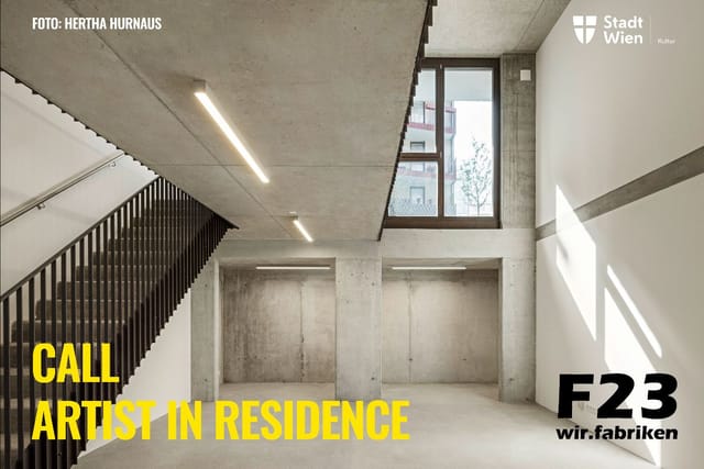 Industrial workshop venue at F23 with concrete staircase for creative events and installations.