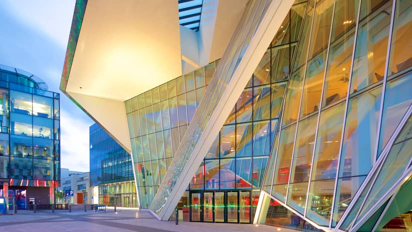 Upper Circle exterior at Bord Gáis Energy Theatre for corporate events and evening receptions.