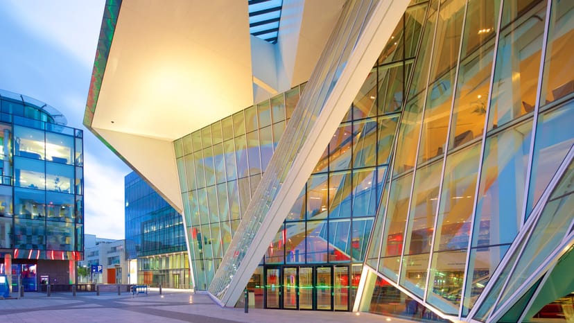 Upper Circle exterior at Bord Gáis Energy Theatre for corporate events and evening receptions.
