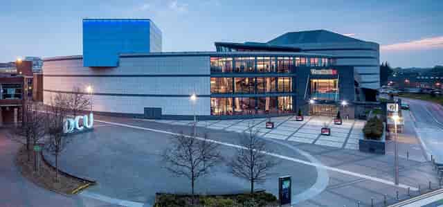 The Helix Dublin: Contemporary conference venue with spacious plaza for corporate events.