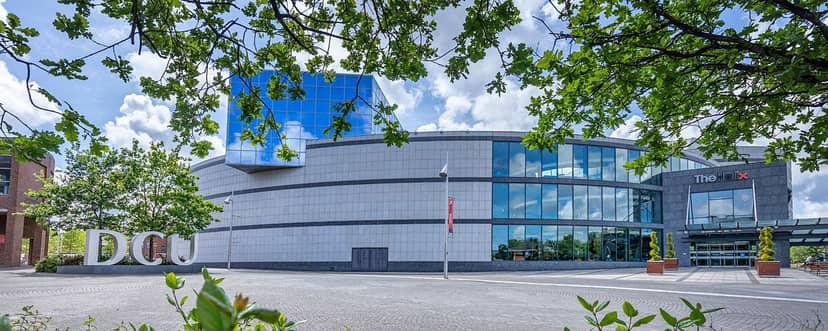Modern Helix Dublin conference venue with glass exterior for corporate events and brand activations.