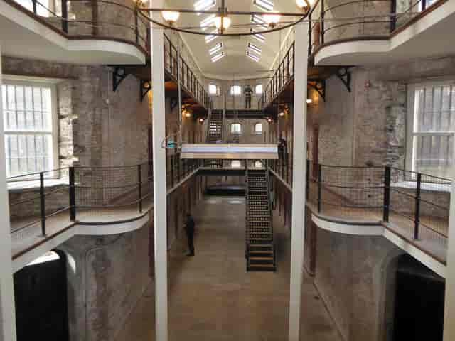 West Wing at Cork City Gaol: historic industrial architecture, ideal for unique event venue hire.
