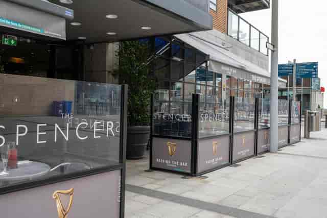 Penthouse outdoor dining space at The Spencer Hotel, perfect for networking and corporate events.