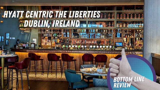 Modern Hyatt Centric Dublin bar for networking and corporate cocktail events.
