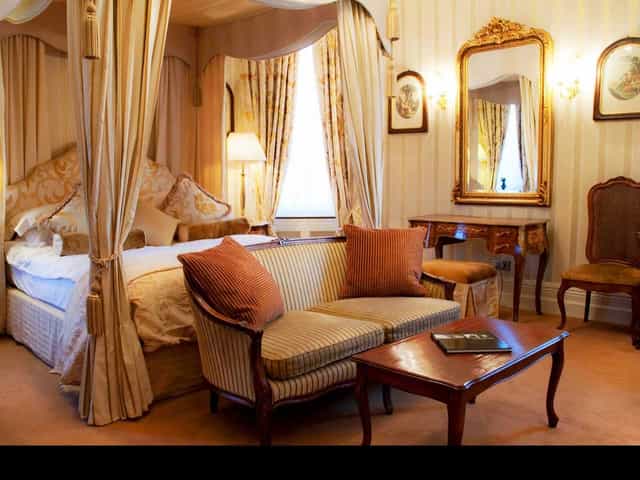 Luxury VIP guest room with traditional decor for executive retreats and private events.