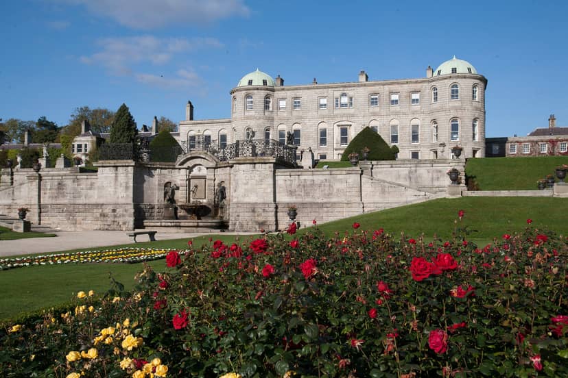 Powerscourt Estate house and manicured gardens for luxury corporate retreats and wedding venues.