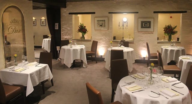 Private dining room at Dax Restaurant for upscale corporate events and intimate group dinners.