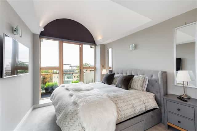 Penthouse suite at PYE Bar Dundrum, featuring sleek modern interiors for private parties and events.