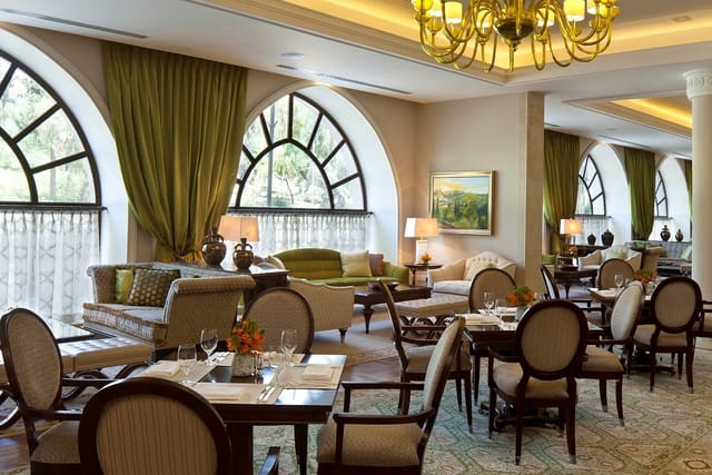 Elegant Courtroom Restaurant interior for VIP board meetings and corporate networking events.