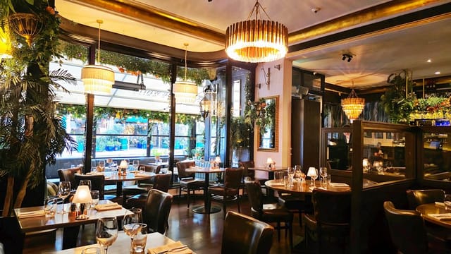 Upscale dining room at Marco Pierre White Donnybrook, perfect for corporate dinners and events.
