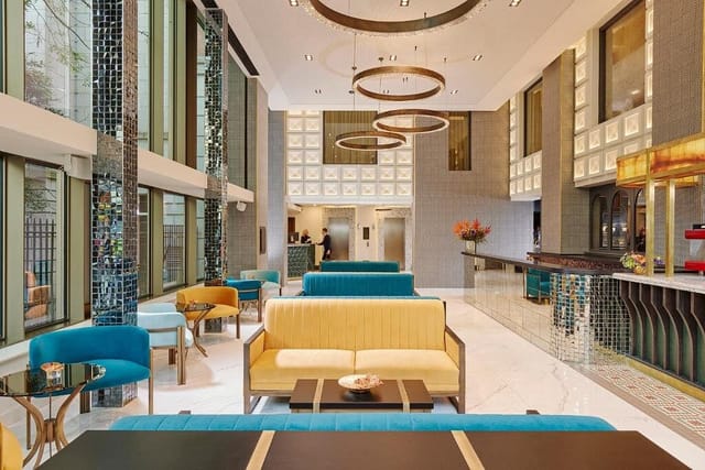 Modern Arthaus Hotel boutique lobby for upscale networking and corporate event registration.