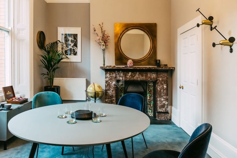 Boutique boardroom at The Victorians for intimate executive meetings and strategy workshops.