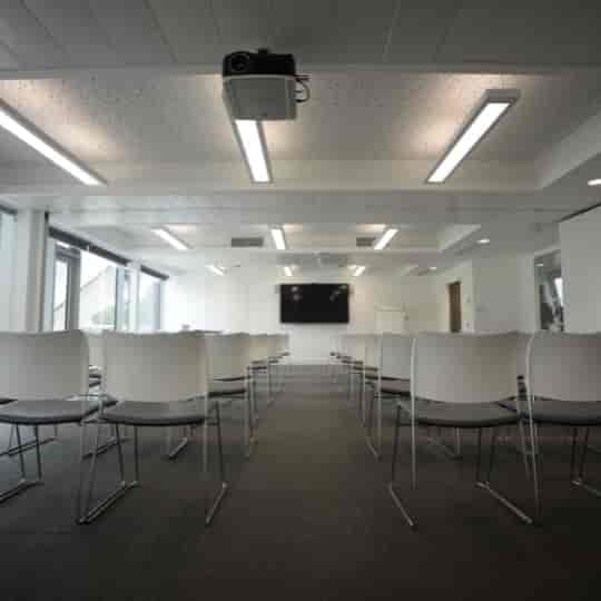 Chapman Conference Suite: Theater-style breakout room for corporate training and presentations.