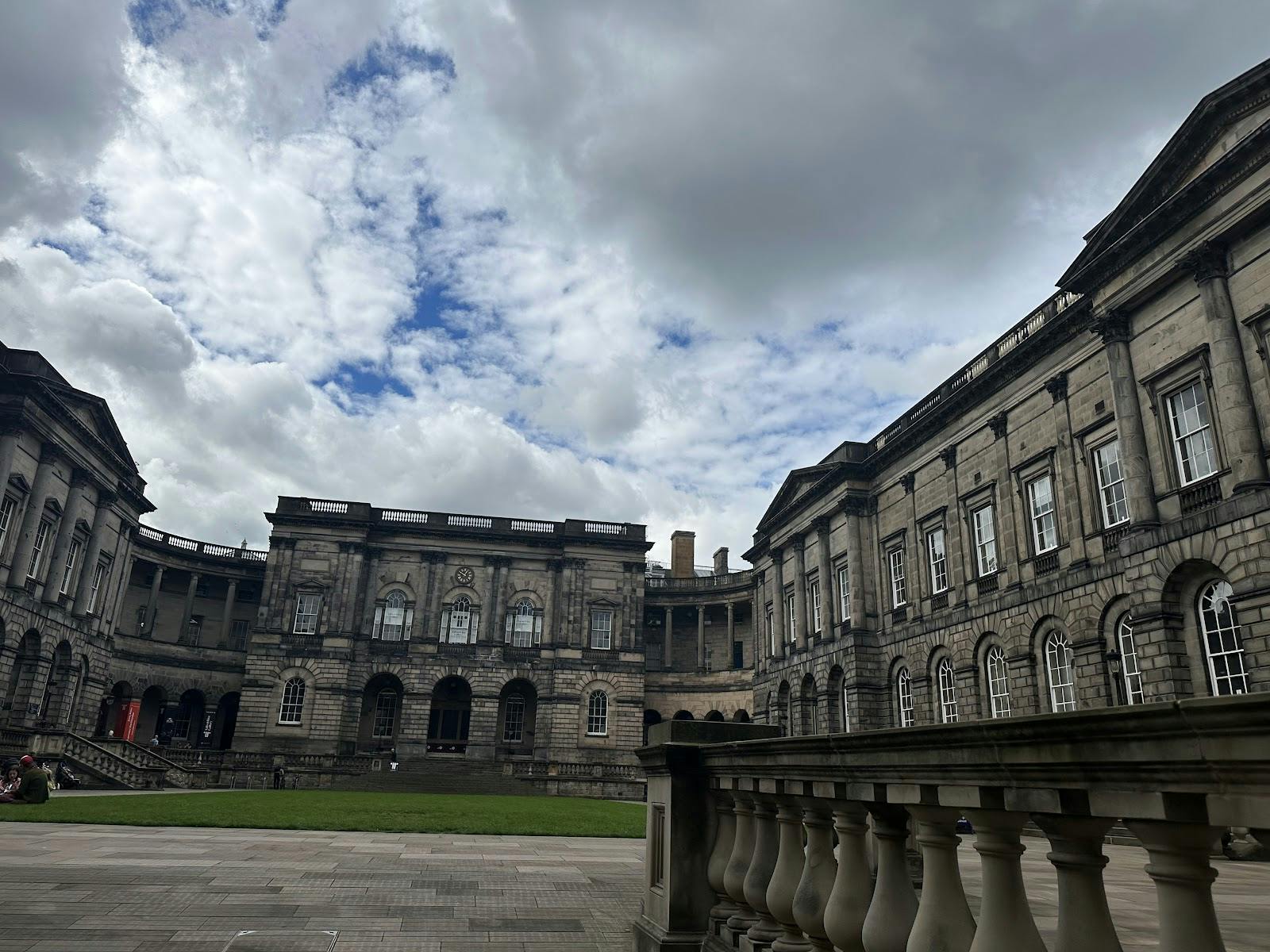 Historic 50 George Square courtyard venue for outdoor receptions and atmospheric networking events. - Banner