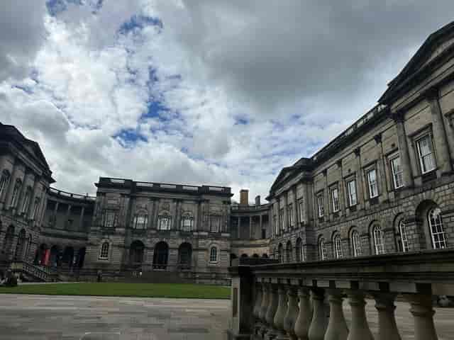 Historic courtyard venue at 50 George Square for gala dinners and cocktail receptions.