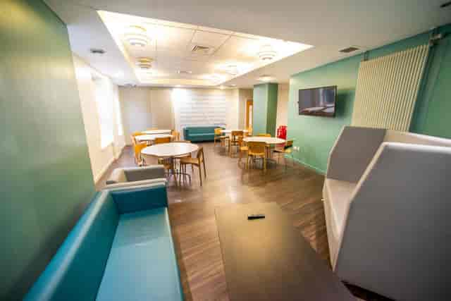 Private breakout rooms in Edinburgh accommodation for co-working and networking events.