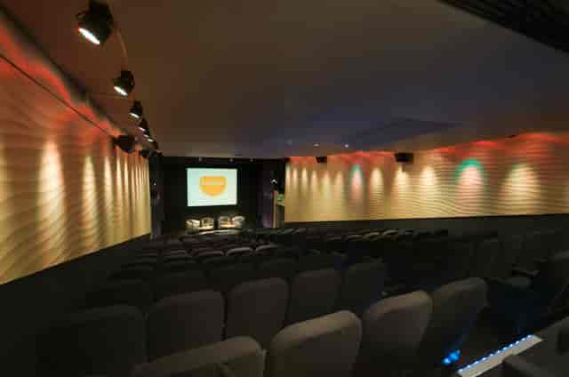 Barbican Frobisher Auditorium: tiered seating, lecture, screening