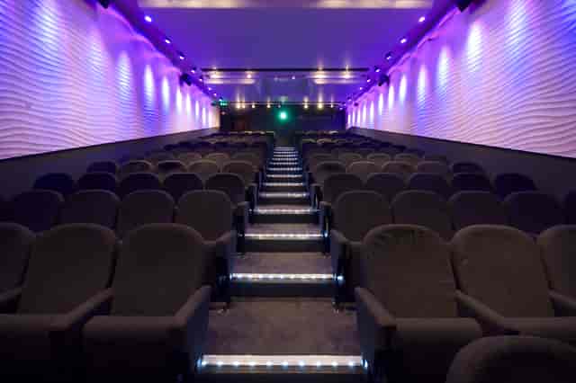 Barbican Frobisher Auditorium, tiered seating, conference, presentation