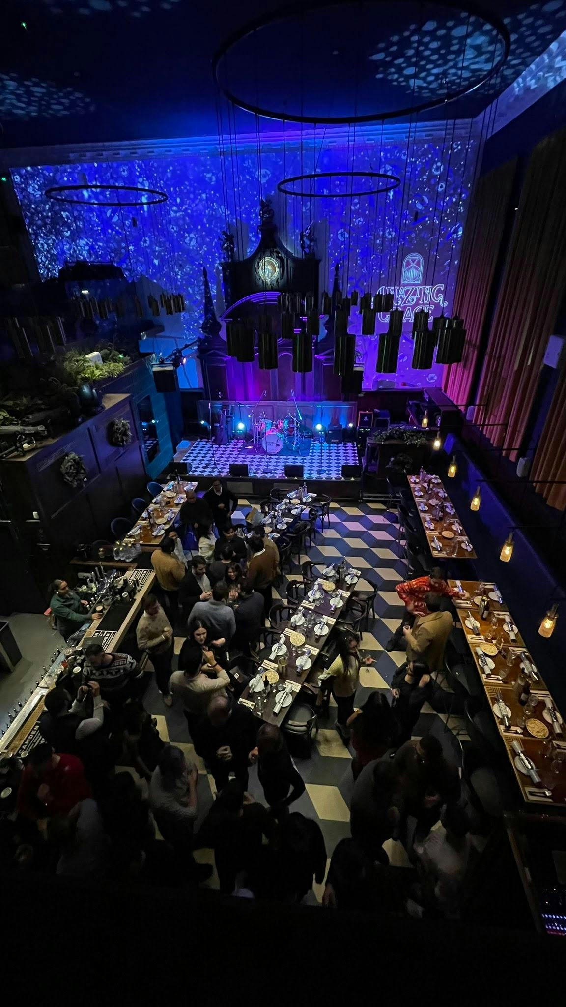 Vibrant event space in Amazing Grace, ideal for corporate gatherings and celebrations.