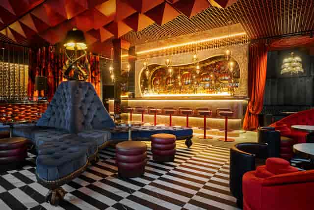 Stylish lounge at Chateau Denmark, perfect for cocktail receptions and networking events.