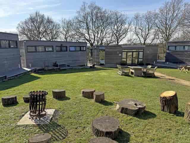Clophill Eco Lodges: Modular outdoor venue for corporate retreats and team-building workshops.