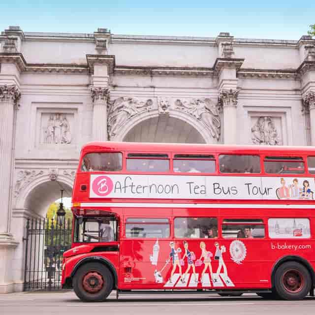 Brigit's Afternoon Tea Bus tour in London: iconic mobile dining for unique incentive travel.