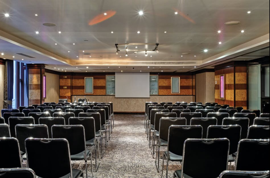 Crown conference room at Leonardo Royal Hotel, ideal for seminars and workshops.